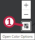 an image of the cancer atlas application indicating color ramp controls