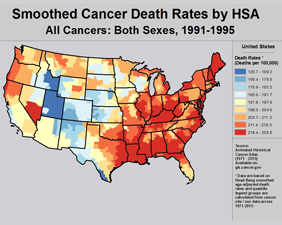 Animated Historical Cancer Atlas tool